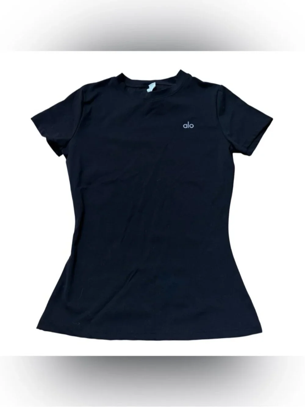 Alo Black Short Sleeve Shirt Size Large